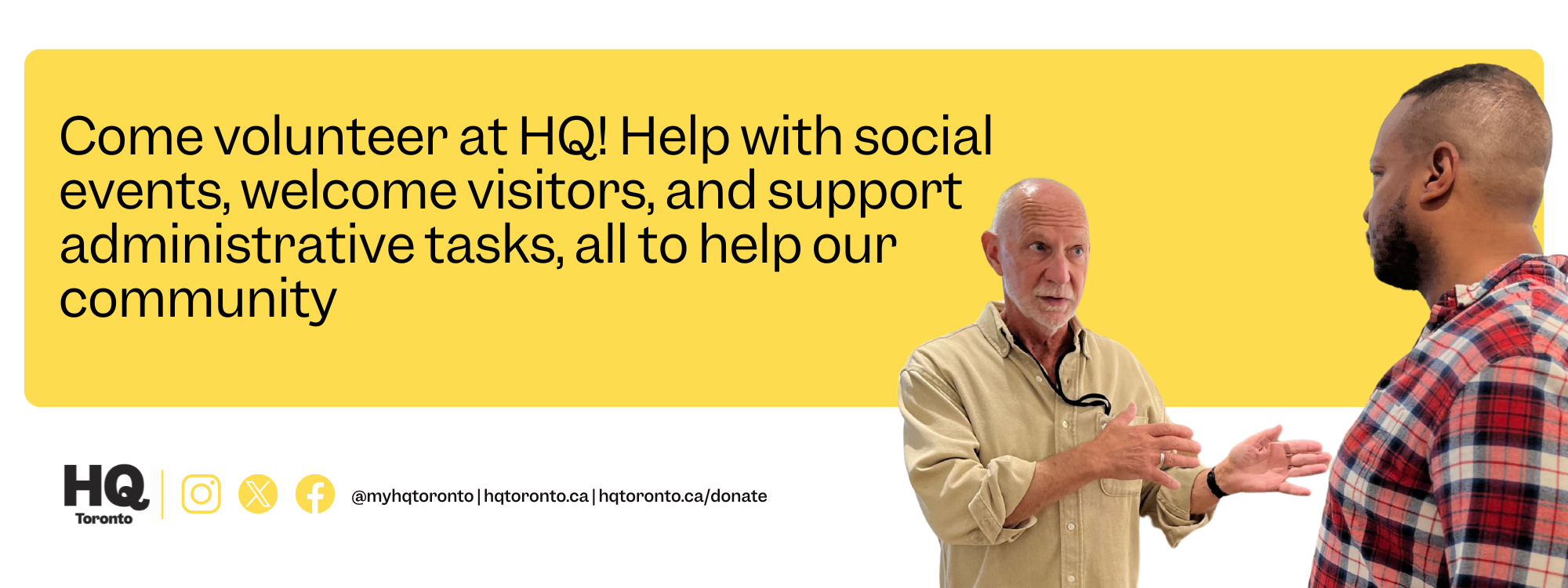Volunteer with us! Volunteer with us!
